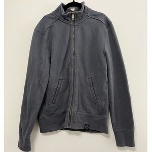 American Giant Elbow Patch Full Zip Sweatshirt Jacket M